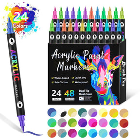 ColorCraft - Dual Tip Acrylic Marker for Precision Art