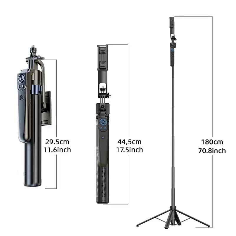 TrackPro – 360° Auto Face Tracking Selfie Stick Tripod