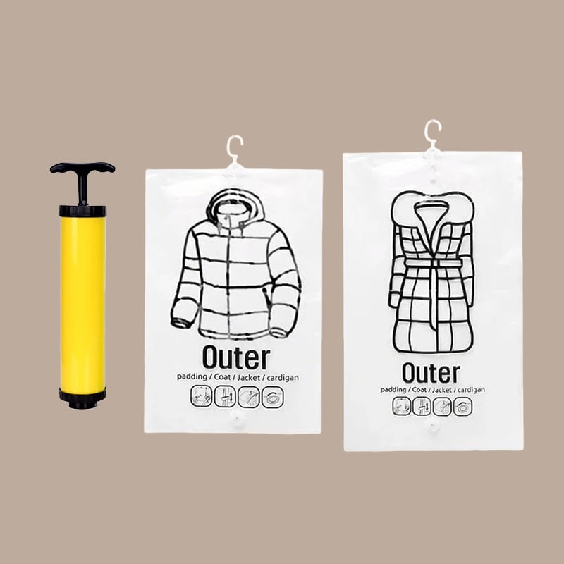 VacuHang – Space-Saving Hanging Vacuum Storage Bags