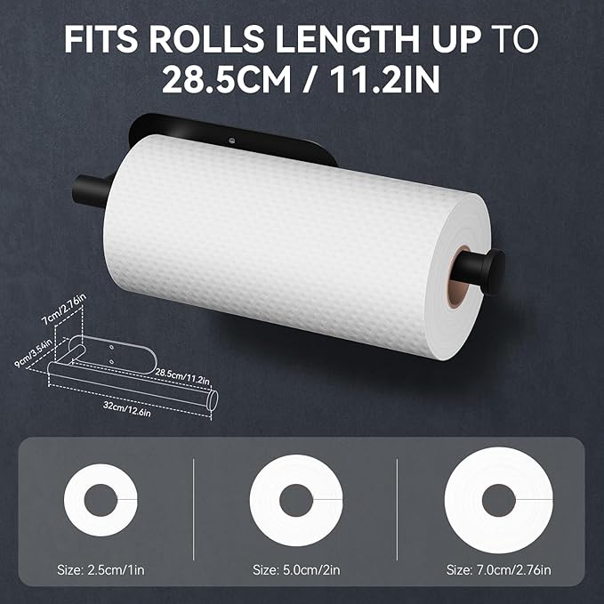 PureSteel – Elegant Wall Roll Holder