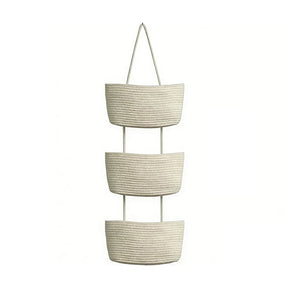 OrganizePro – Decorative 3-Tier Hanging Organizer Bag