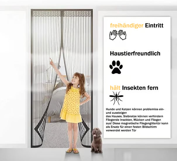 BreezeLock – Magnetic Mesh Fly Protection Door