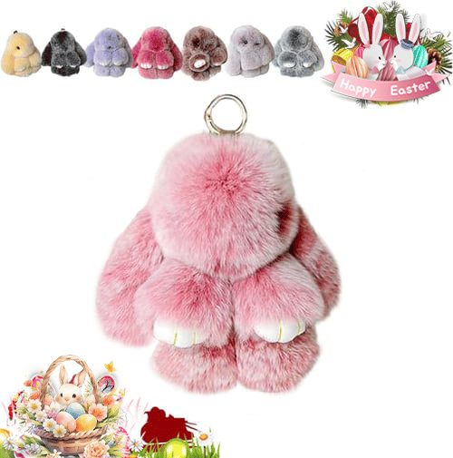 HopCharm – Cute Plush Bunny Keychain