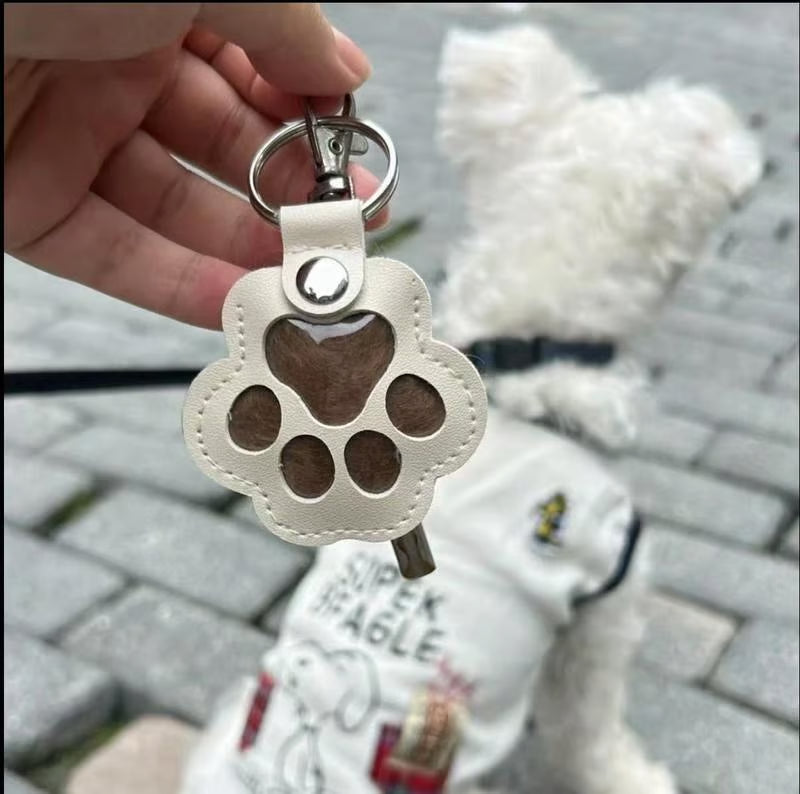 FurTag – Paw Shaped Leather Keychain