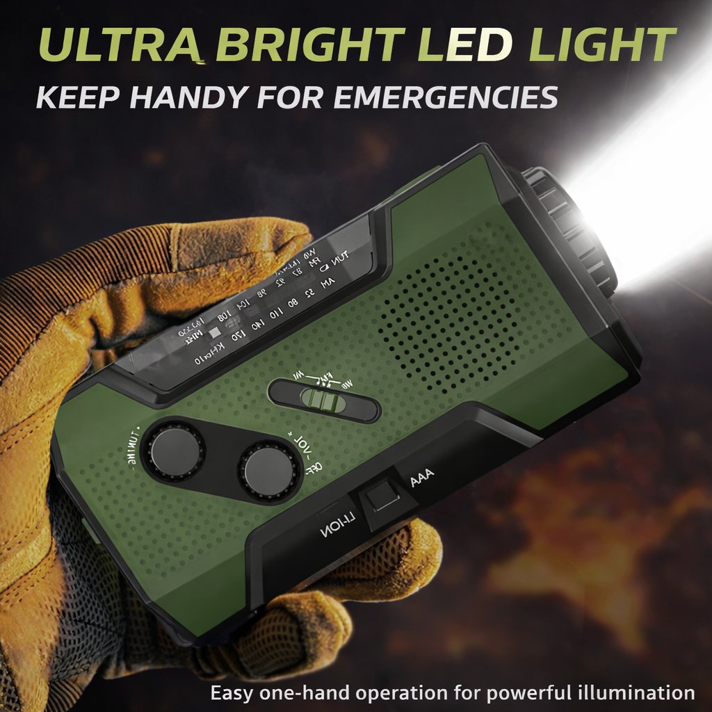 PowerCast Elite – 4-in-1 Emergency Radio