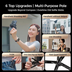 SnapPro – 4-in-1 Multifunctional Magnetic Mini Selfie Stick