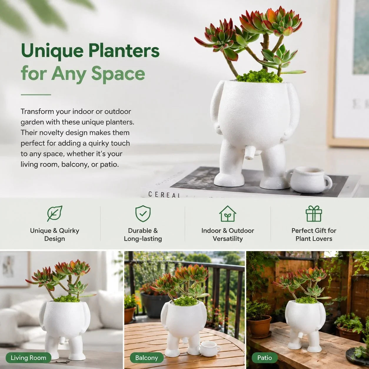 BloomSilhouette – Ceramic Plant Pot