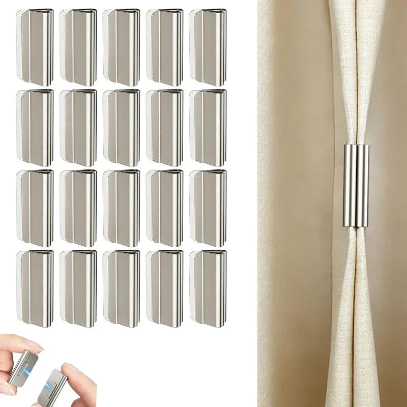 CurtainSnap – No-Drill Magnetic Curtain Holders