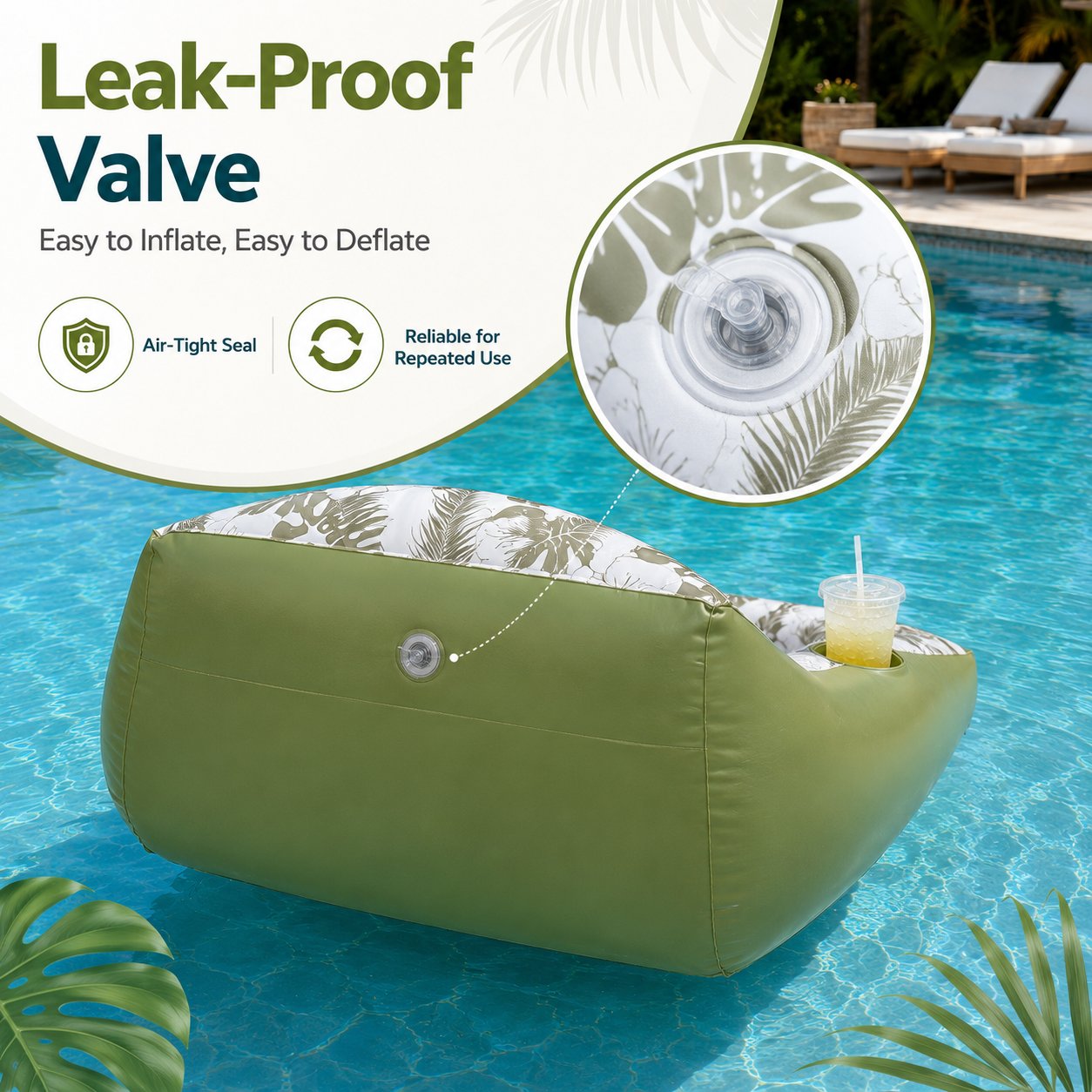 AquaLounge - Luxury Inflatable Pool Sofa