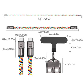 SwiftTether – Fast Charge Data Cable with Phone Lanyard Design