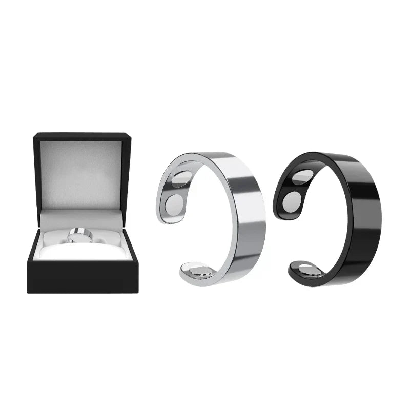 MagnaLuxe – Elegant Stainless Steel Magnetic Ring