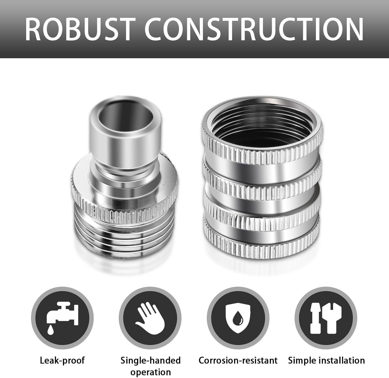 GardenPro – Stainless Steel Quick Connect Hose Set