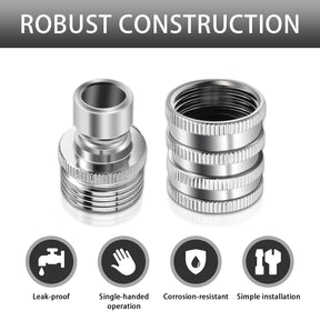 GardenPro – Stainless Steel Quick Connect Hose Set