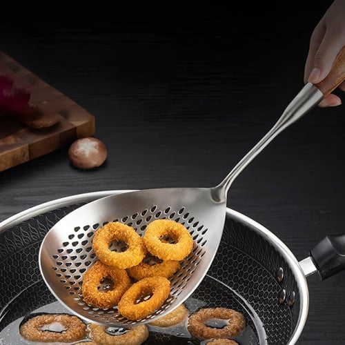 ChefWood – Wooden Handle Stainless Steel Skimmer