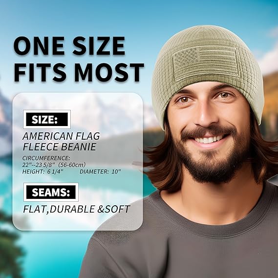 PatriotWaffle – American Flag Embroidery Watch Cap