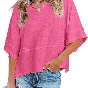 PureEase – Oversized Crewneck Comfort Summer Top