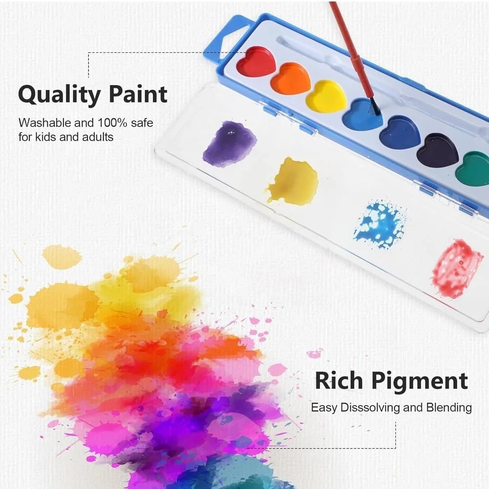 🎨2026 Mini Watercolor Paint Set for Valentine's Day | Romantic Art Gift💖