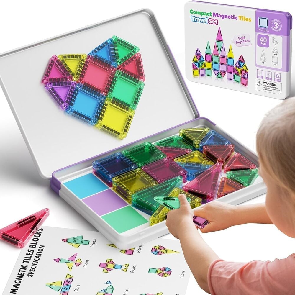 MagnaBuild – Magnetic Tiles Building Blocks Set