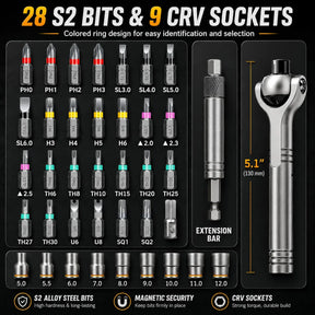 TorquePro | 40-in-1 Ratchet Screwdriver Set
