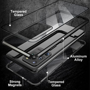 ShieldNova – Magnetic Tempered Glass Case for Samsung S23–S25