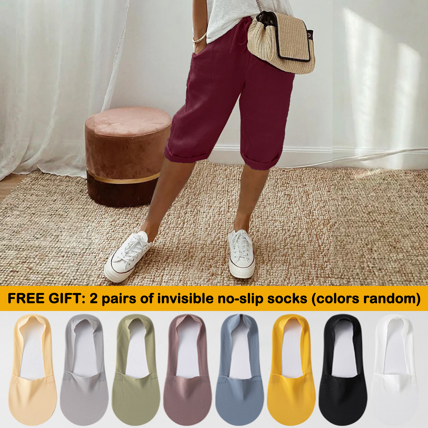 Florel – Breathable Drawstring Capris