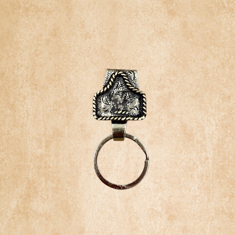 RodeoKey – Western Initial Key Clip