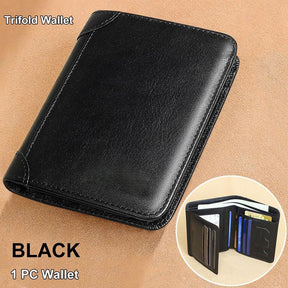 LumeVault – Premium Top-Grain Leather Security Wallet