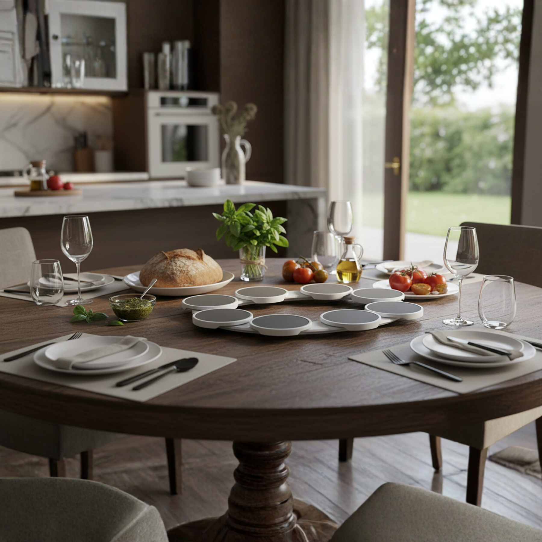 DineRound - Rotating Serving Tray
