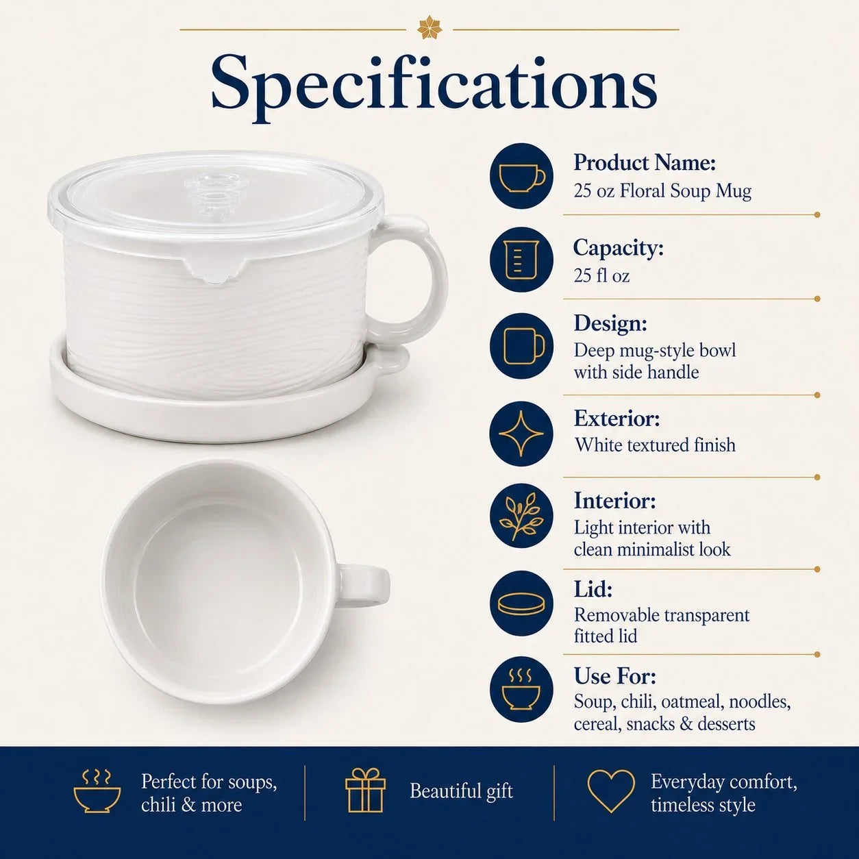 BloomBowl – Floral Handled Soup Mug