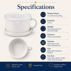 BloomBowl – Floral Handled Soup Mug