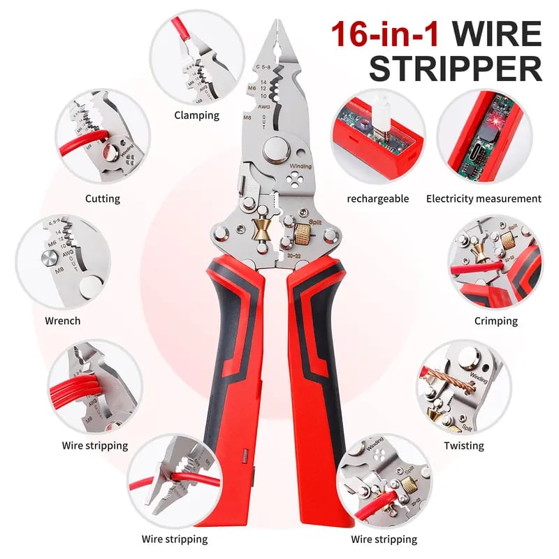 ElectroGrip – 16-in-1 Electrical Wire Tool Kit