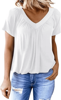AuraFit | Classic Women’s V-Neck Casual Tee