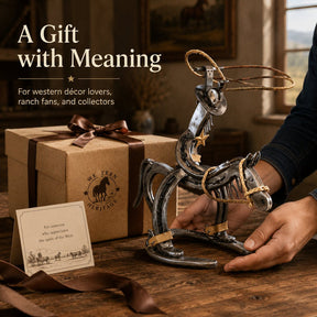 IronRider – Handcrafted Cowboy Pony Ornament