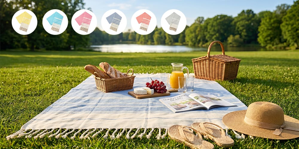 AquaLoom – Cotton Turkish Beach Towel