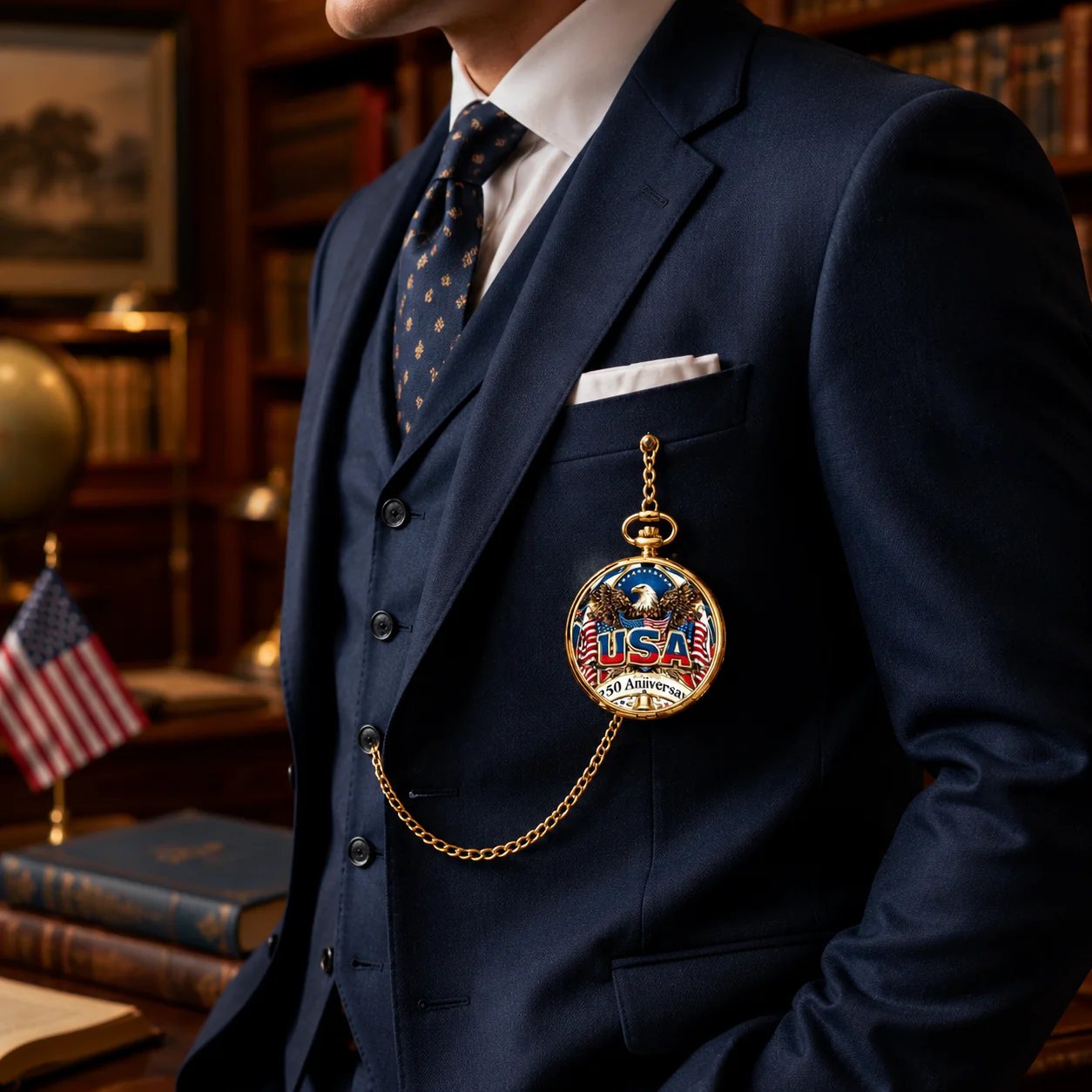 LibertyChrono – USA 250th Pocket Watch
