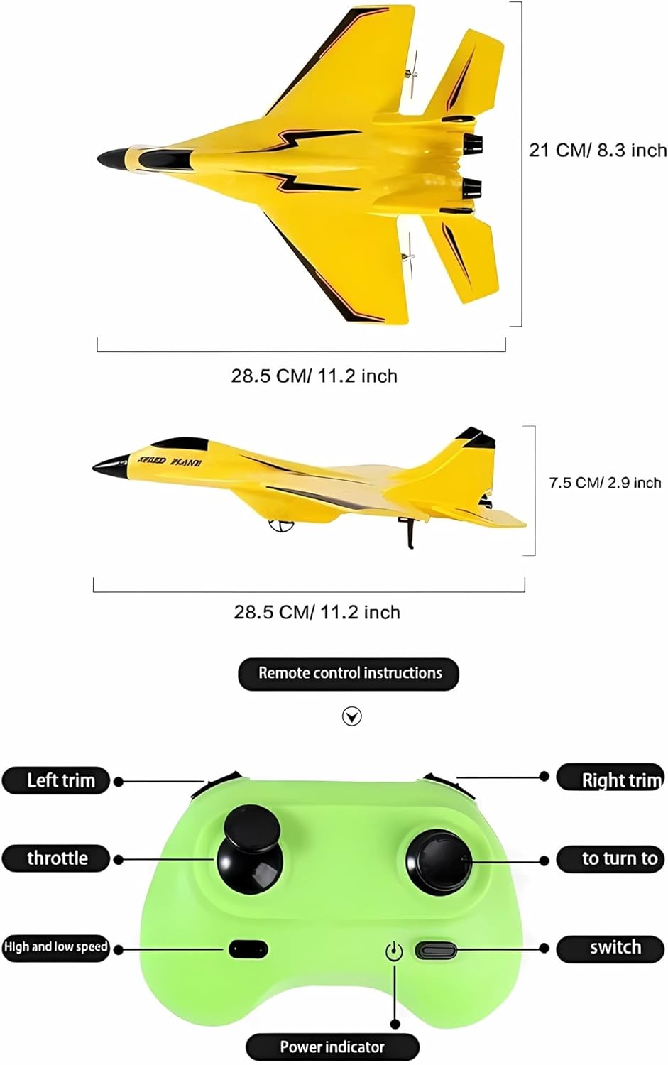 SkyRider – Remote Control Wireless Airplane Toy
