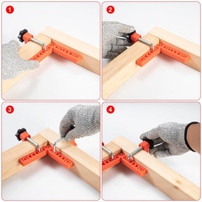 CornerPro - 90 Degree Corner Clamp & Positioning Square Set (3" & 4")