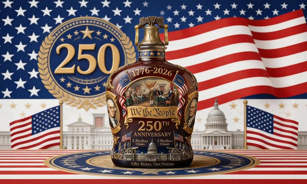 LibertyReserve – 250th Anniversary Whiskey Bottle