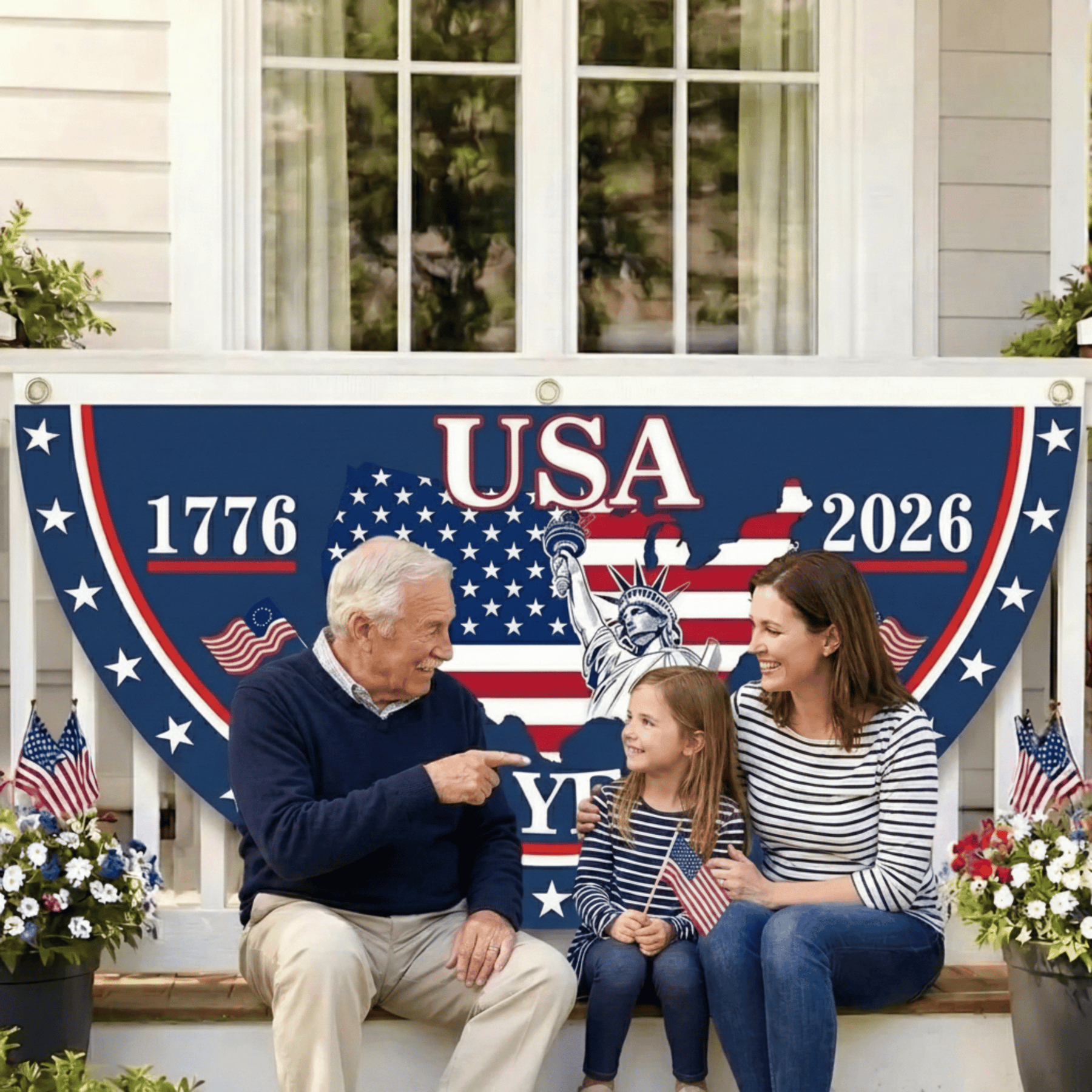 HeritageWave – 250th Anniversary USA Fan Flag