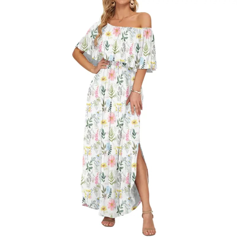 GraceLoom – Flowing Shoulder Dress
