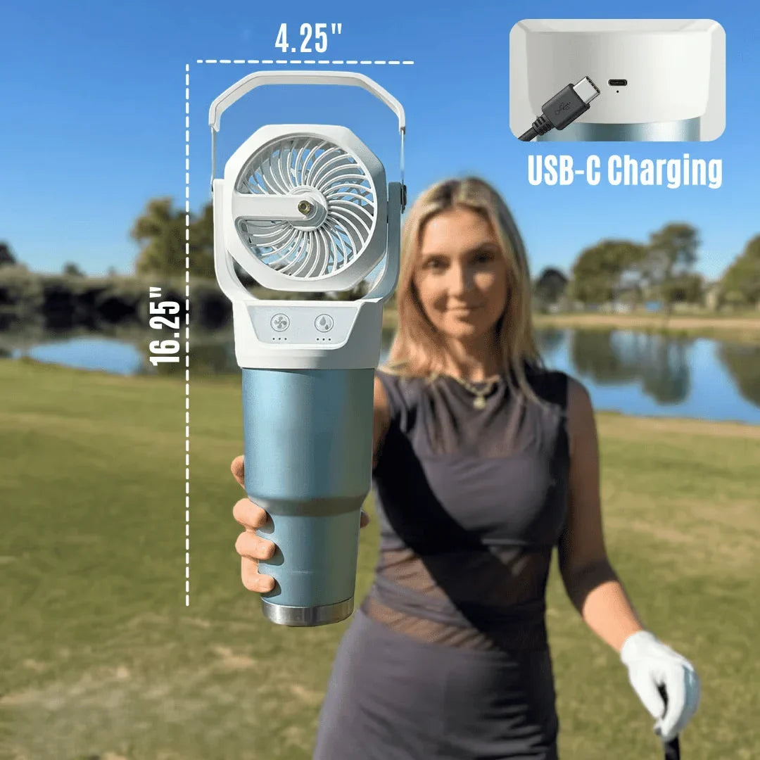CoolCruise – Premium Cup Holder Spray Cooling Fan