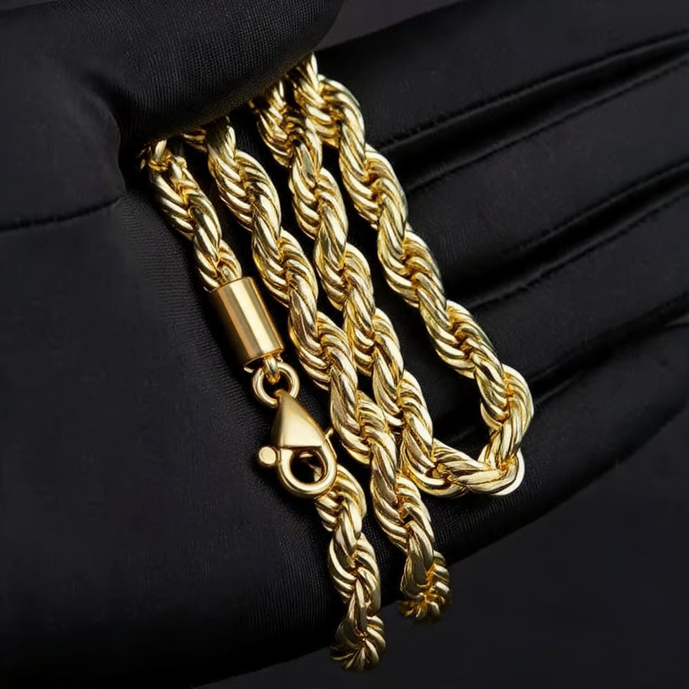 RadiantLoop – Elegant Twisted Rope Statement Necklace