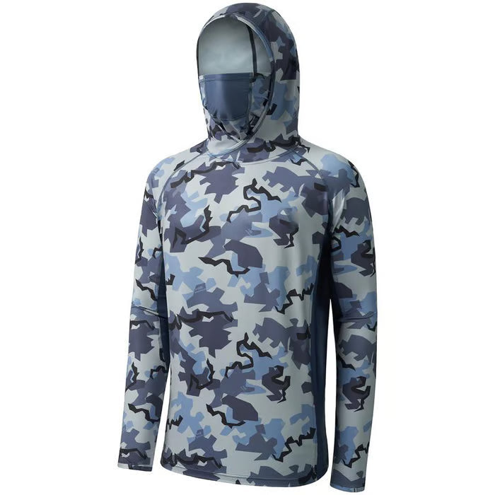 SunGuardPro - UPF 50+ Camo Hunting & Fishing Hoodie with Mask