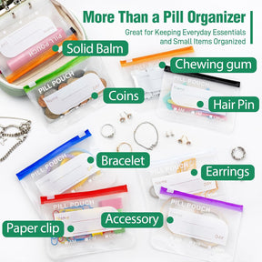 MediPack – Waterproof Pill Organizer Pouch Set