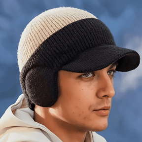 FrostGuard – Winter Knitted Earflap Hat for Men
