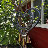 HeartForge – Horseshoe Heart Wind Chime