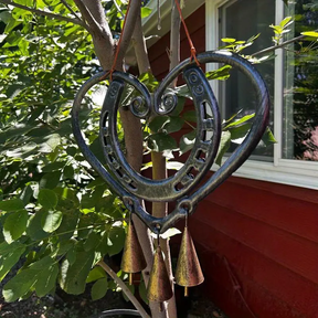 HeartForge – Horseshoe Heart Wind Chime