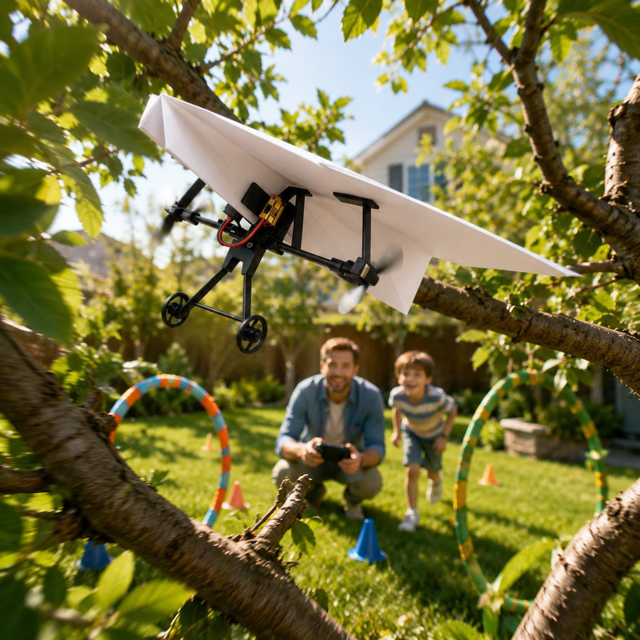 SkyGlide - Gyro-Powered RC Paper Airplane Kit
