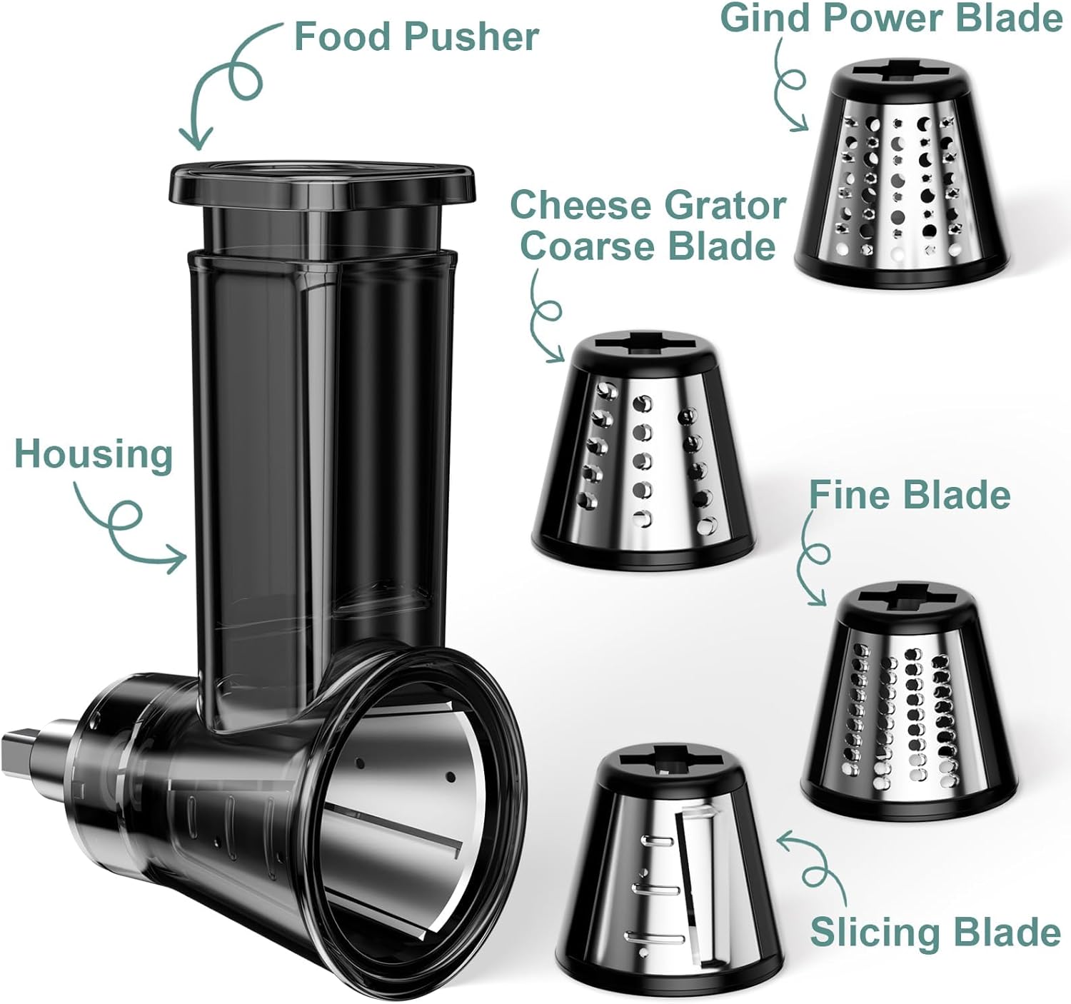 SwiftSlice – Multi-Blade Food Processor Attachment