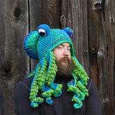 TentacleHue – Color Block Octopus Knitted Hat